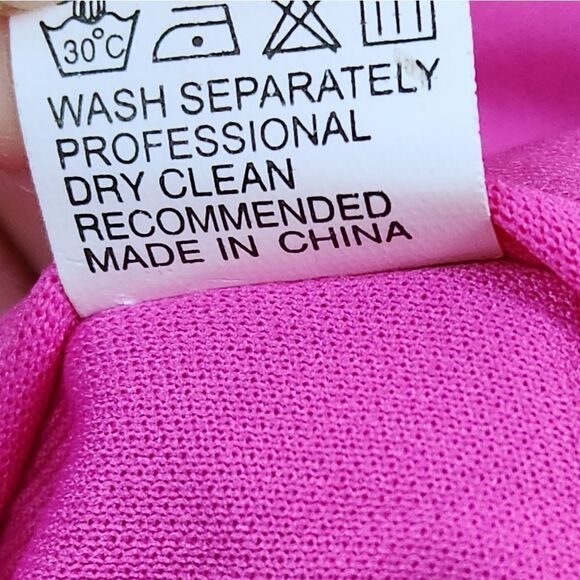 🩵NWT Hot Pink Layered Fringe Costume Dress Size 4-8 - Picture 12 of 12